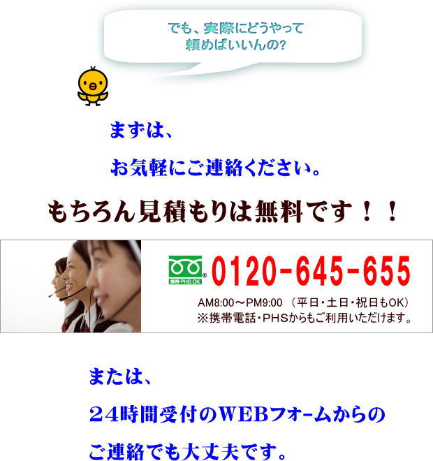 ユンボの買取　見積もりをこちらに連絡ください。